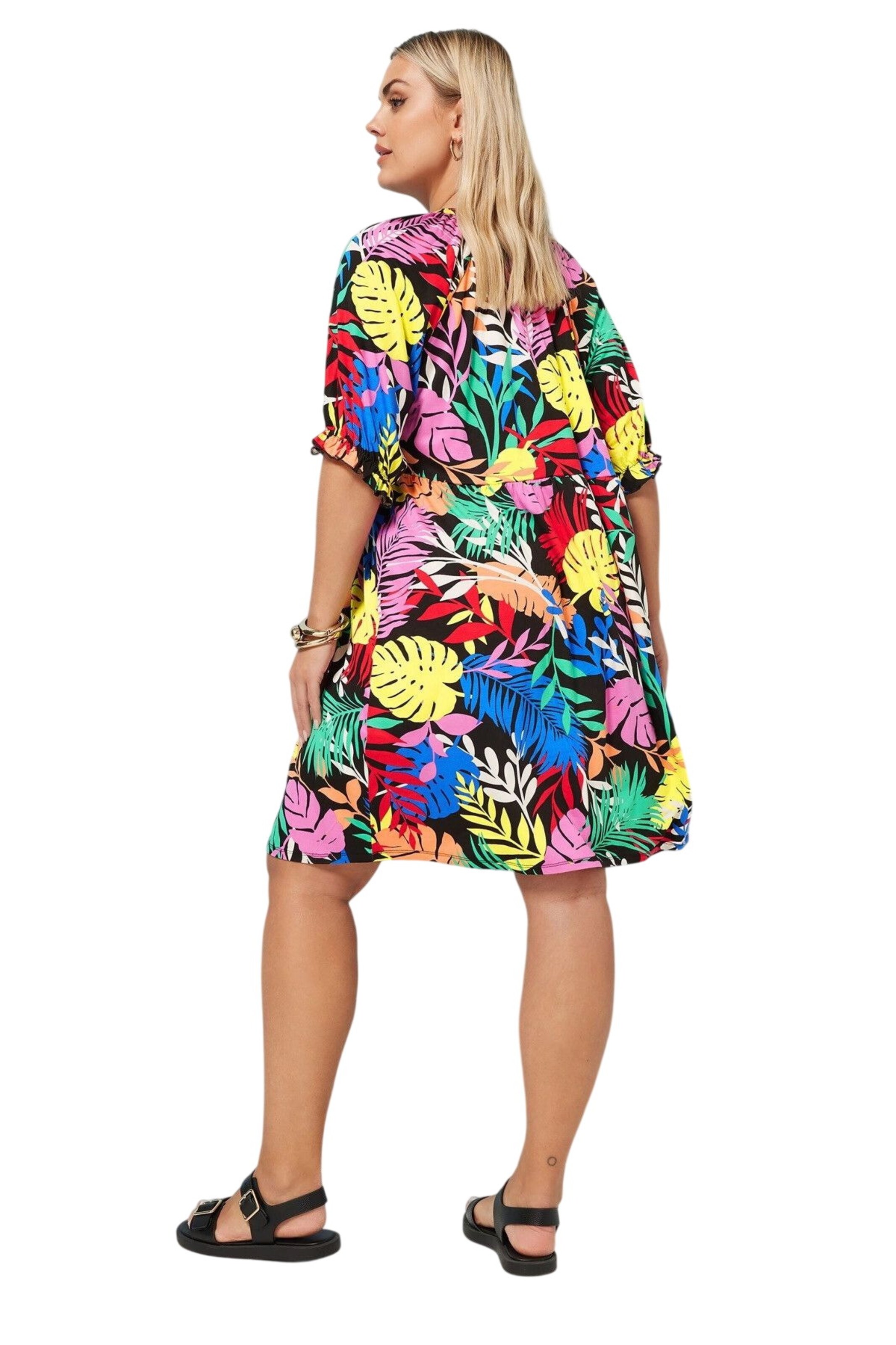 Stil Diva Kleid in Mischfarben