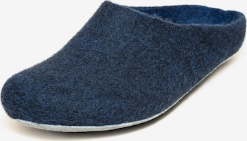 MagicFelt Slippers 'Filzpantoffel AP 701' in Blue: front