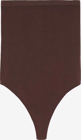 Bershka Shirt body in Bruin: voorkant