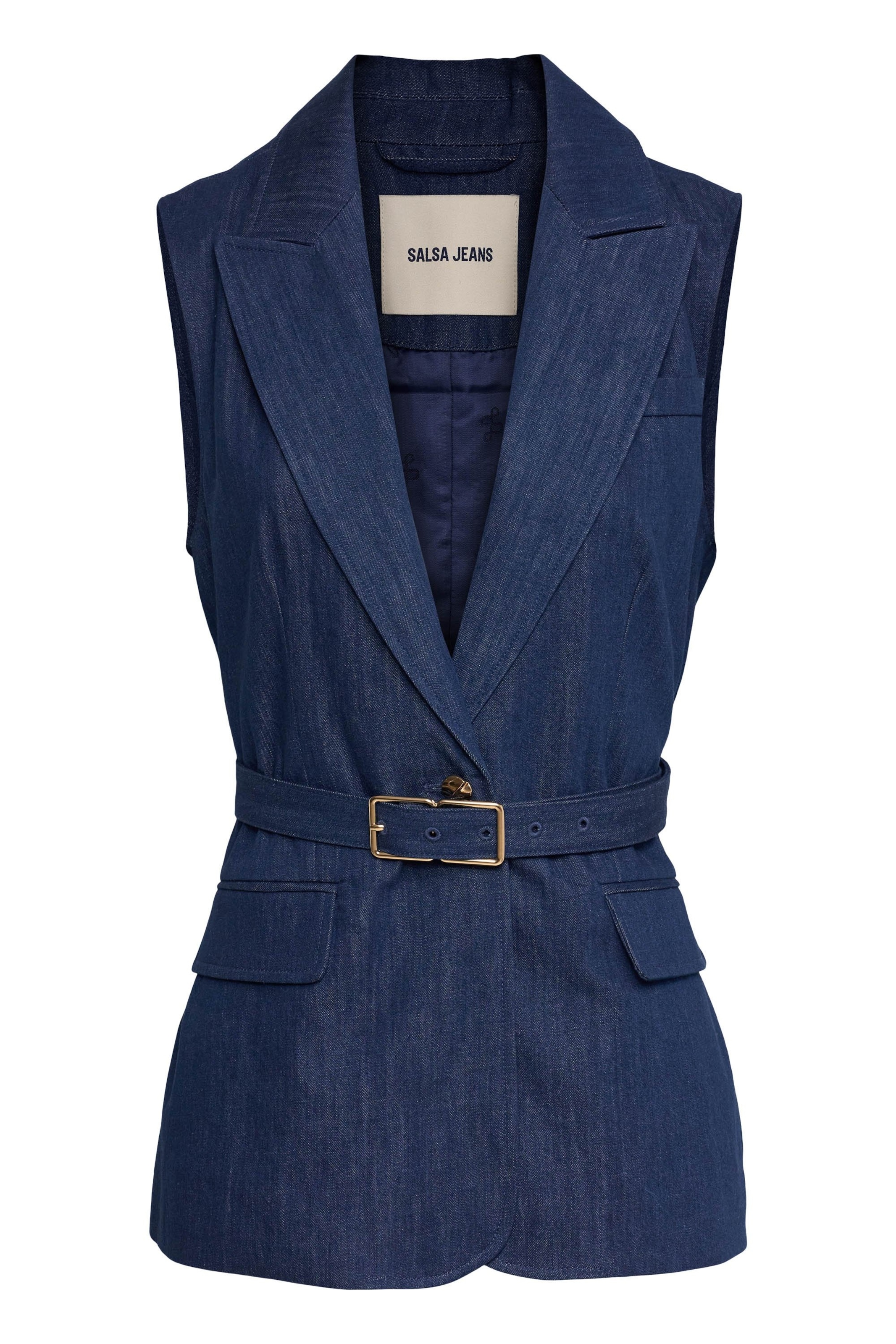 Salsa Jeans Top in Blauw: voorkant