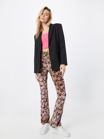 Colourful Rebel Flared Pants 'Jolie' in Black