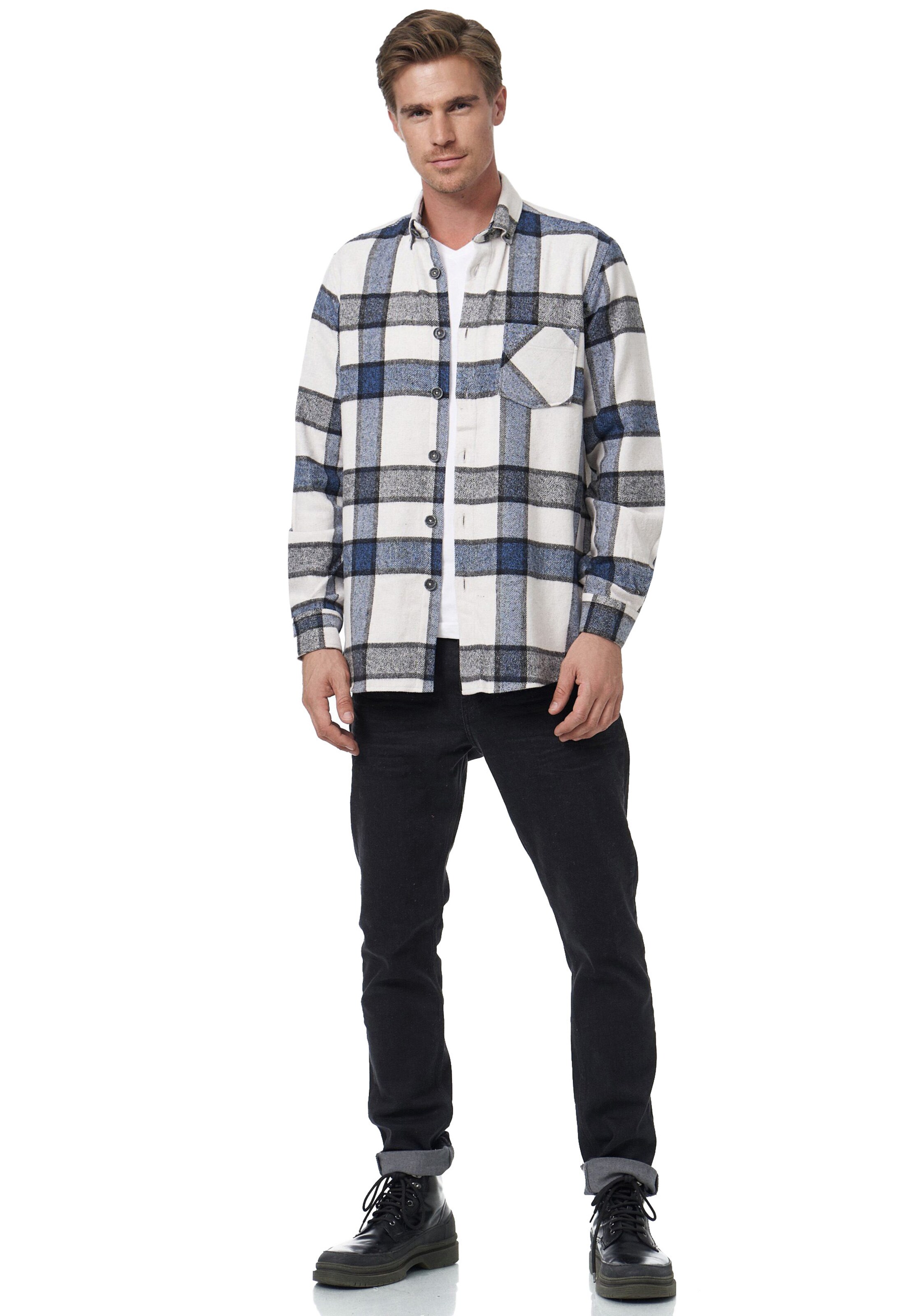 Rusty Neal Slim Fit Hemd in Weiß