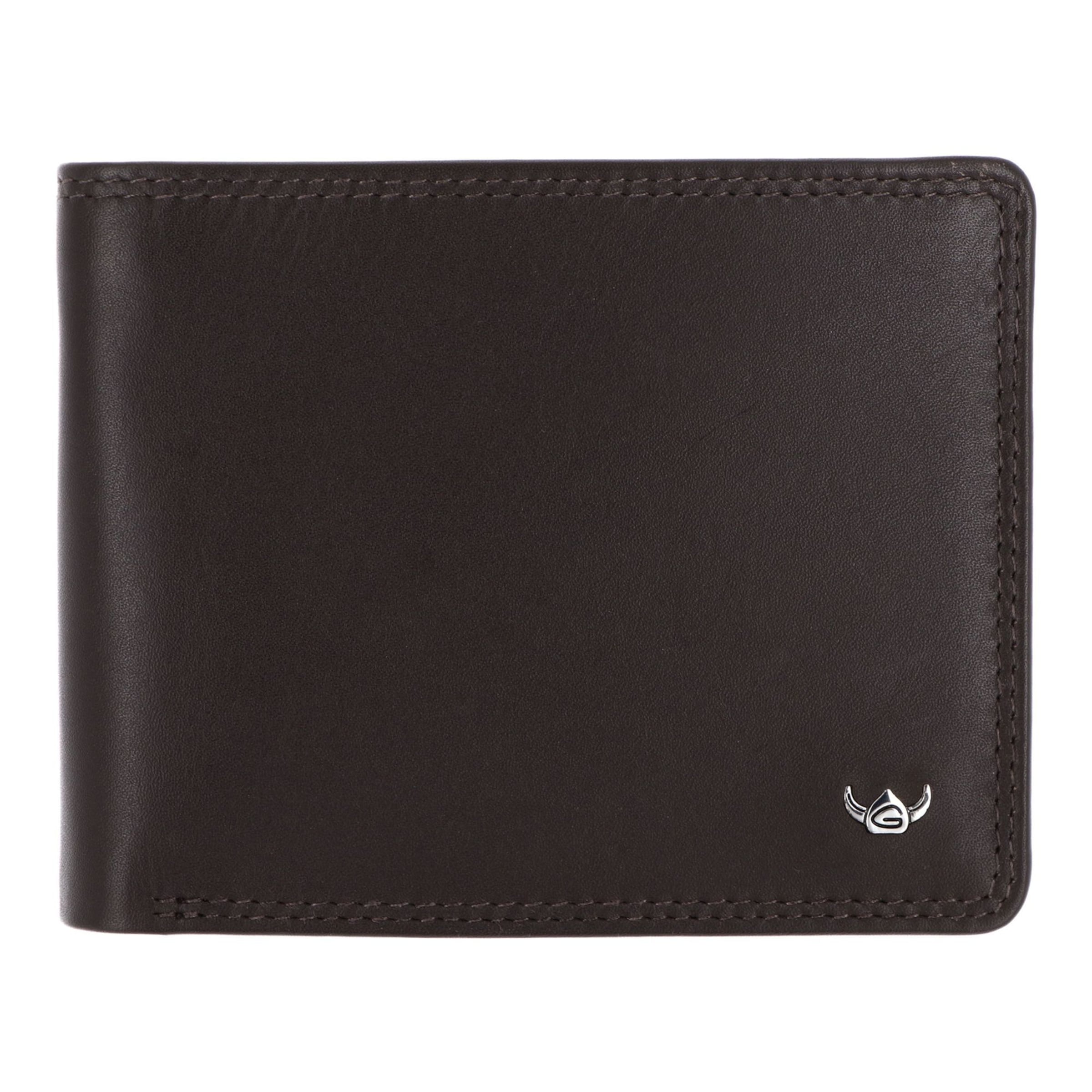 Porte-monnaies 'Polo' GOLDEN HEAD en noir : devant