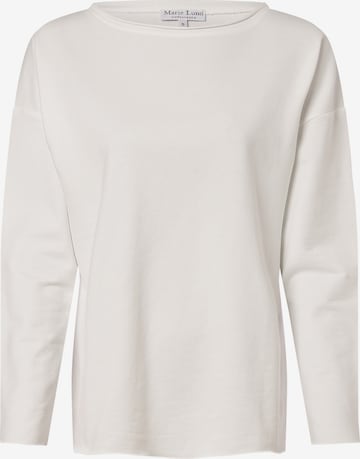 Marie Lund Sweatshirt in Wit: voorkant