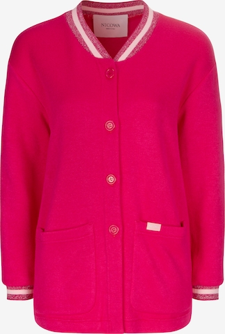 Nicowa Knit Cardigan 'Wacina' in Pink: front