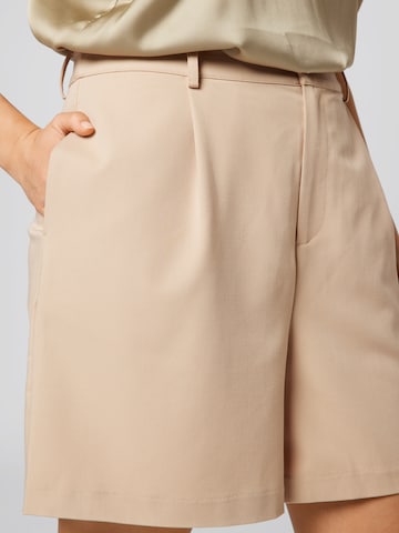 Guido Maria Kretschmer Curvy Wide Leg Housut 'Fabia' värissä beige