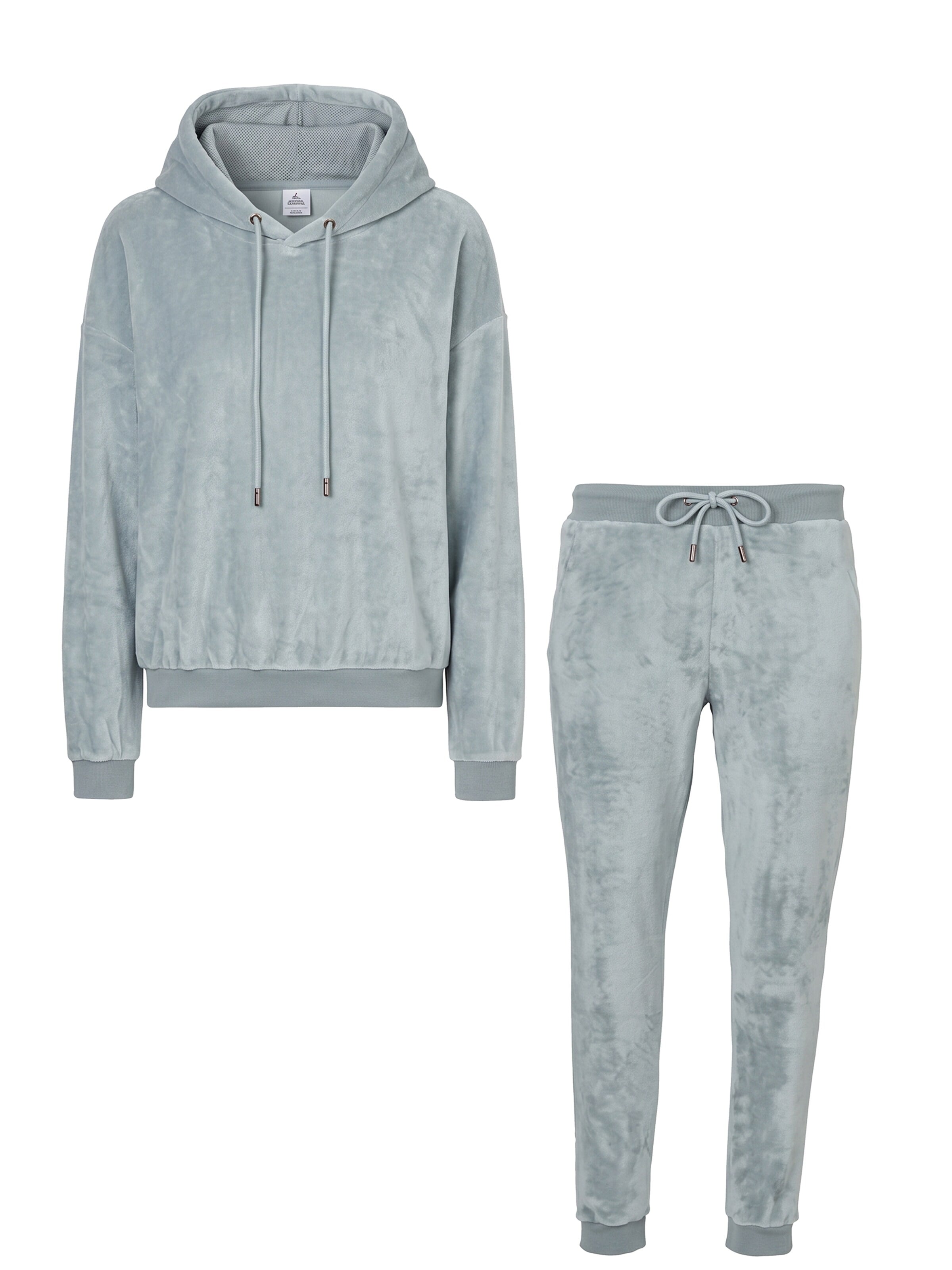 Apollo Sweat suit 'Huispak Loungewear Fleece Incl Capuchon' in Blue: front