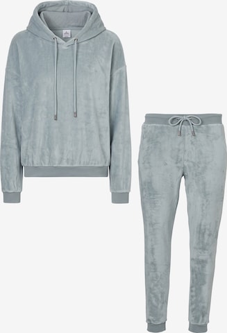Apollo Sweat suit 'Huispak Loungewear Fleece Incl Capuchon' in Blue: front