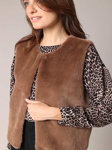 Gilet 'Fuzzy' Deeluxe en marron