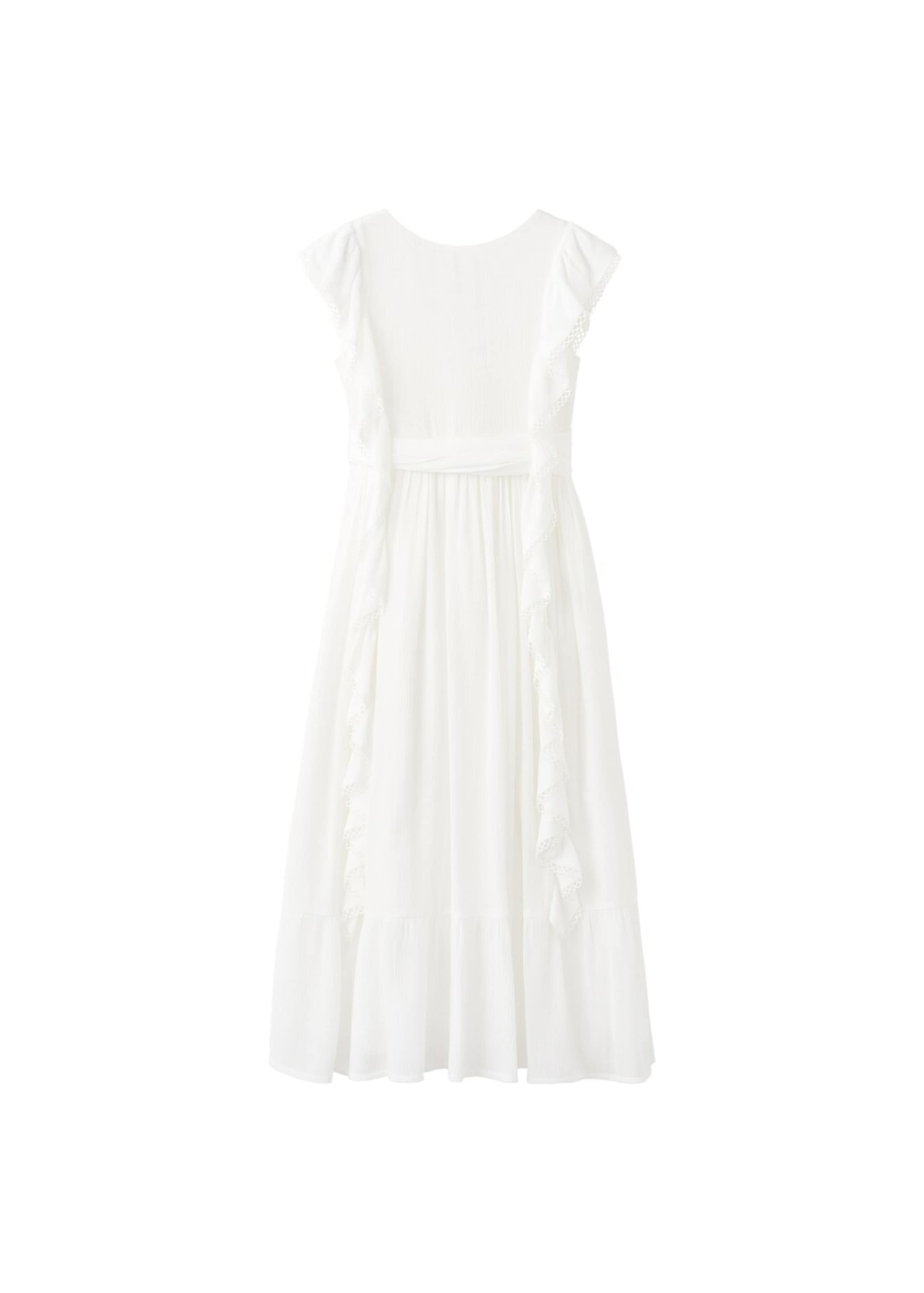 MANGO KIDS Kleid 'Casilda' in Weiß: Vorderseite