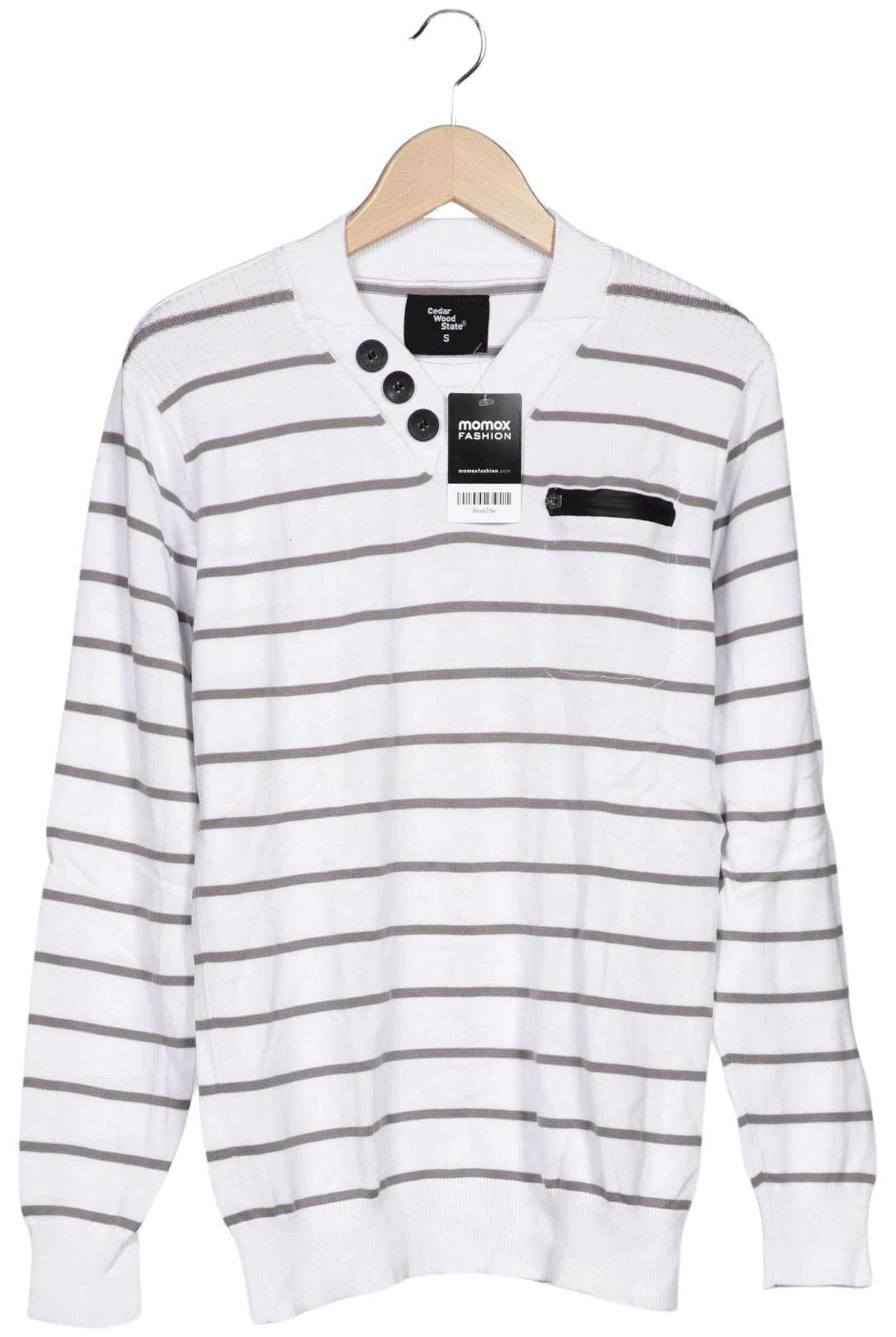 Cedar Wood State Pullover S in Weiß: Vorderseite