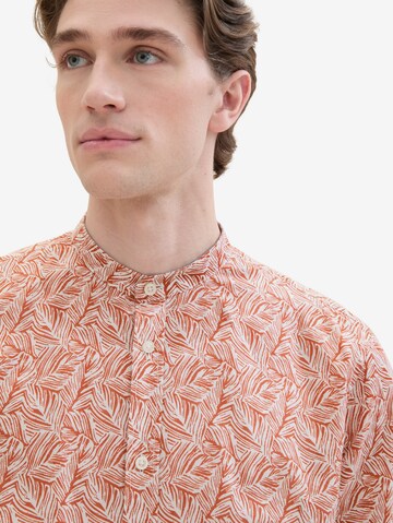 TOM TAILOR - Regular Fit Camisa em laranja