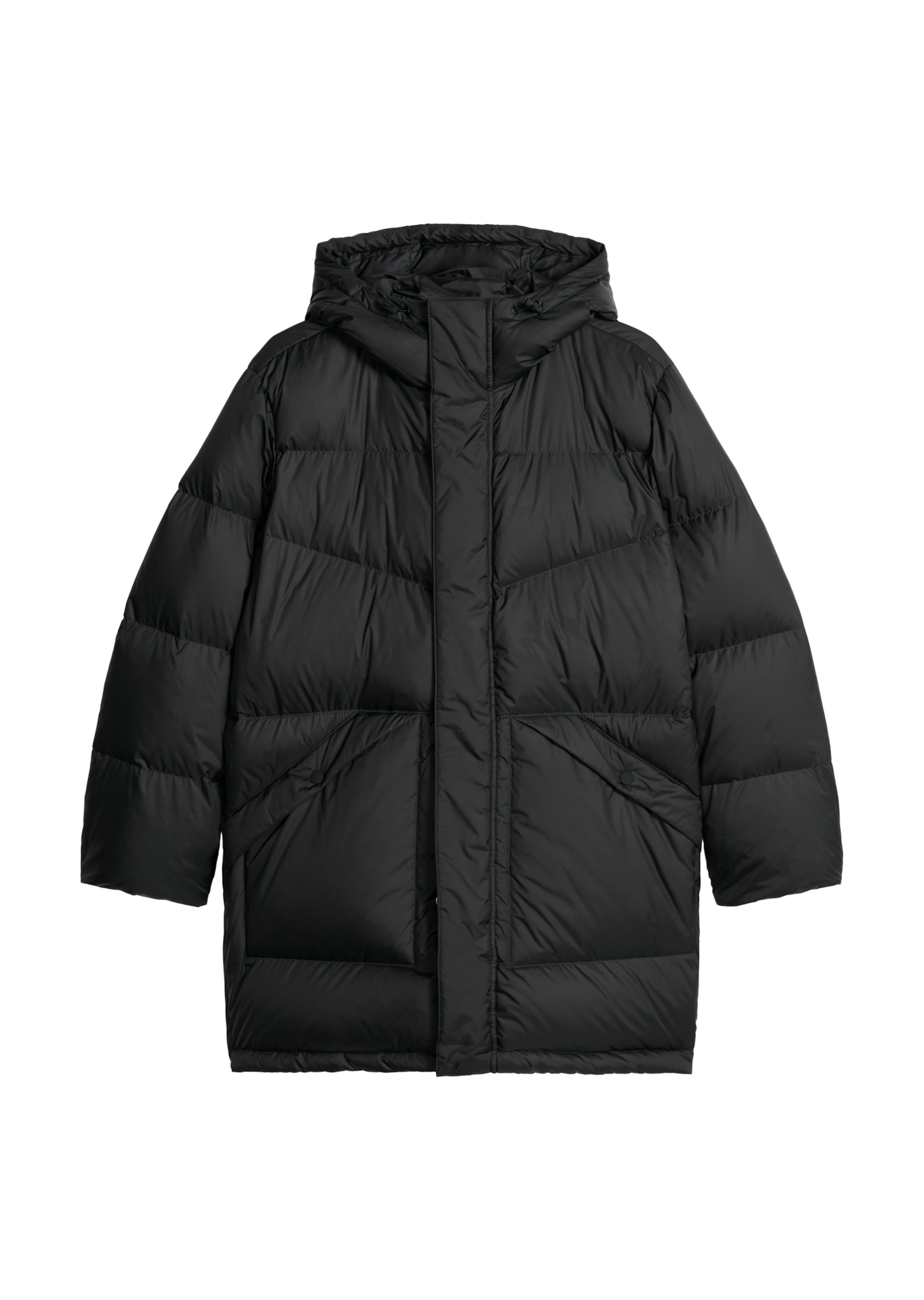 Marc O'Polo DENIM Wintermantel in Schwarz: Vorderseite