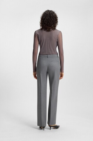 BOSS Loose fit Pants 'Tilda' in Grey