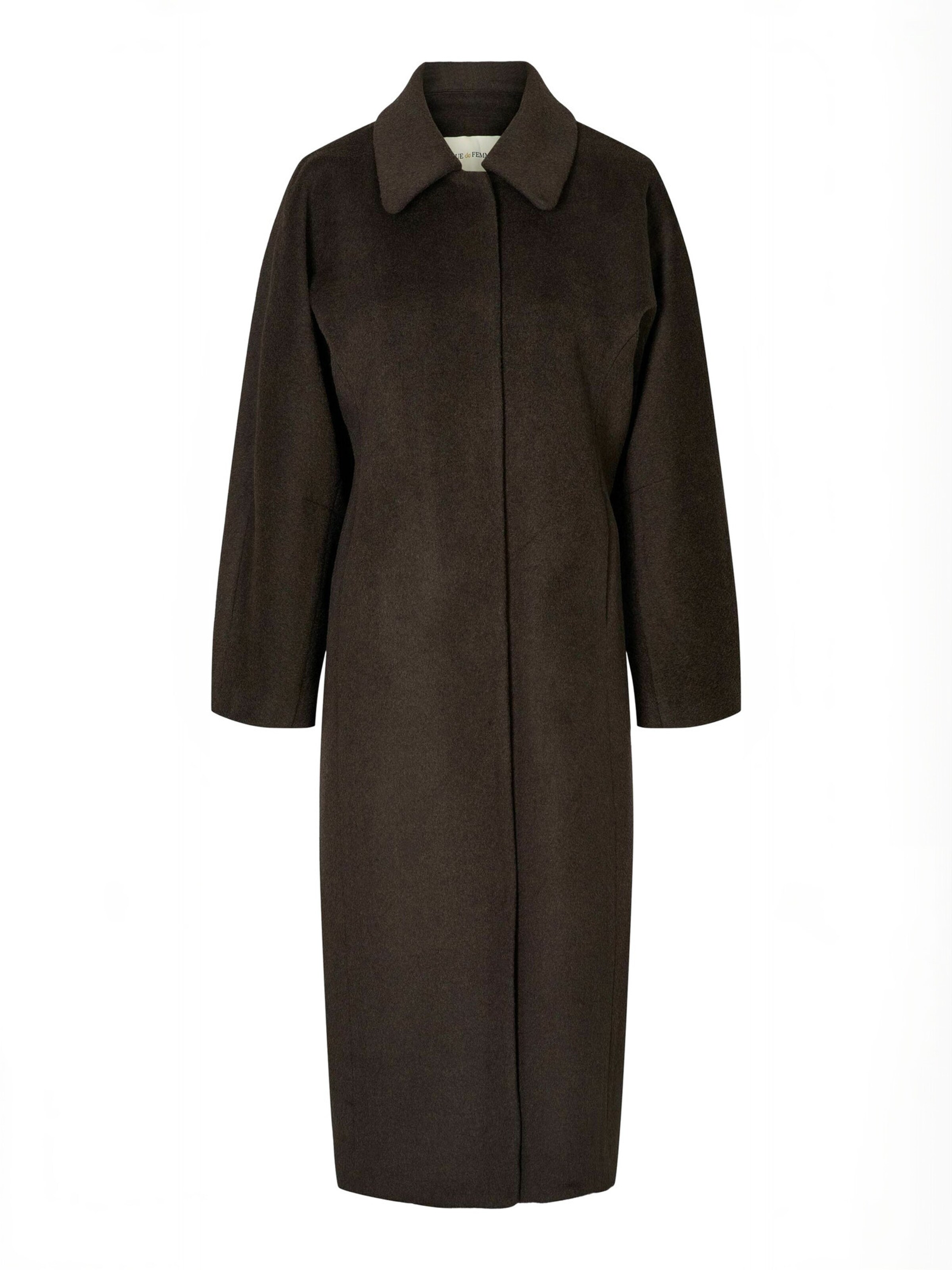 Manteau mi-saison ' Bianca ' RUE de FEMME en marron : devant
