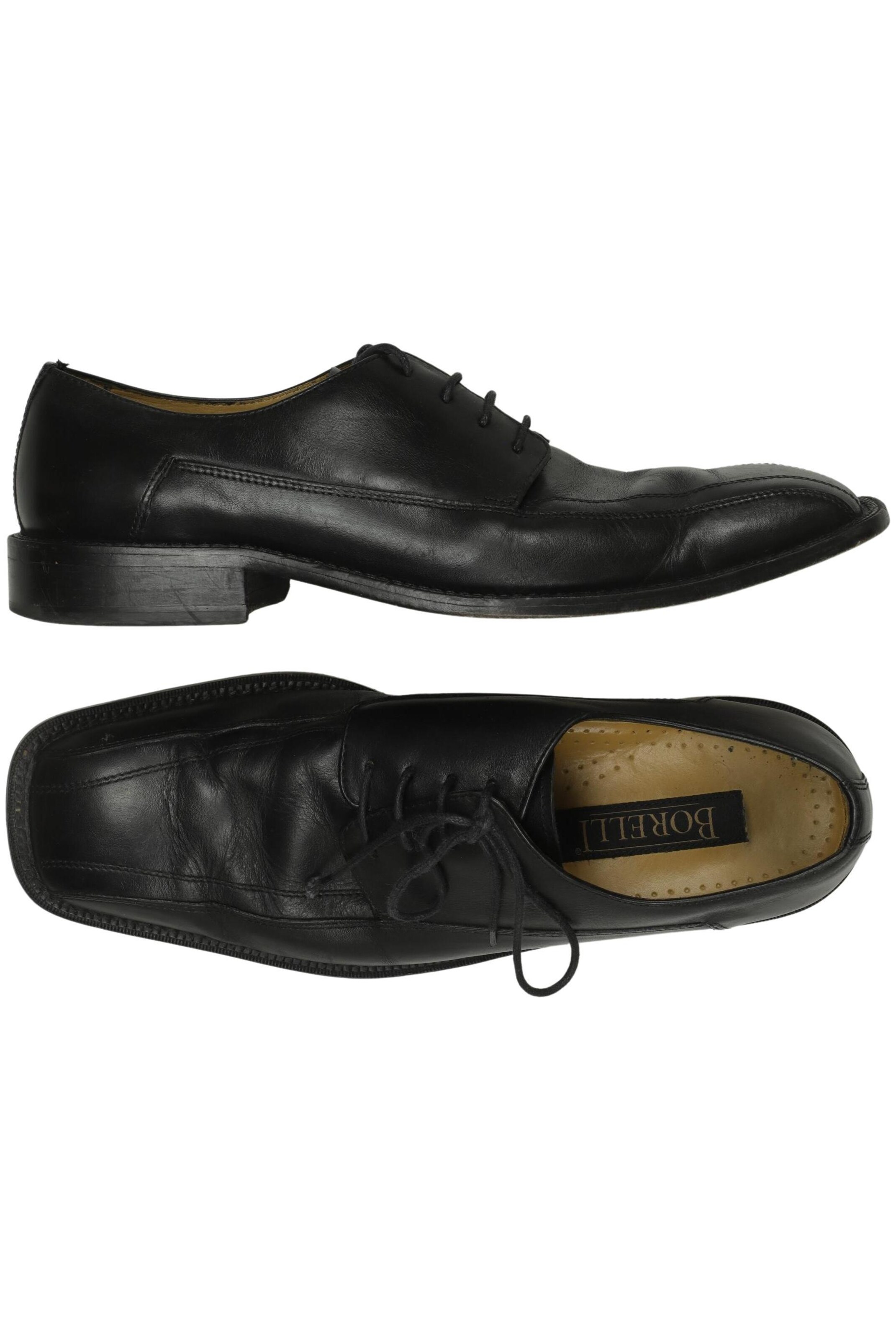 Borelli Flats & Loafers in 45 in Black: front