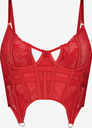 Hunkemöller Corsage 'Lulu' en rouge, Vue avec produit