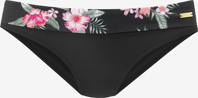 LASCANA Bikinihose in grasgrün / koralle / pink / weiß, Produktansicht