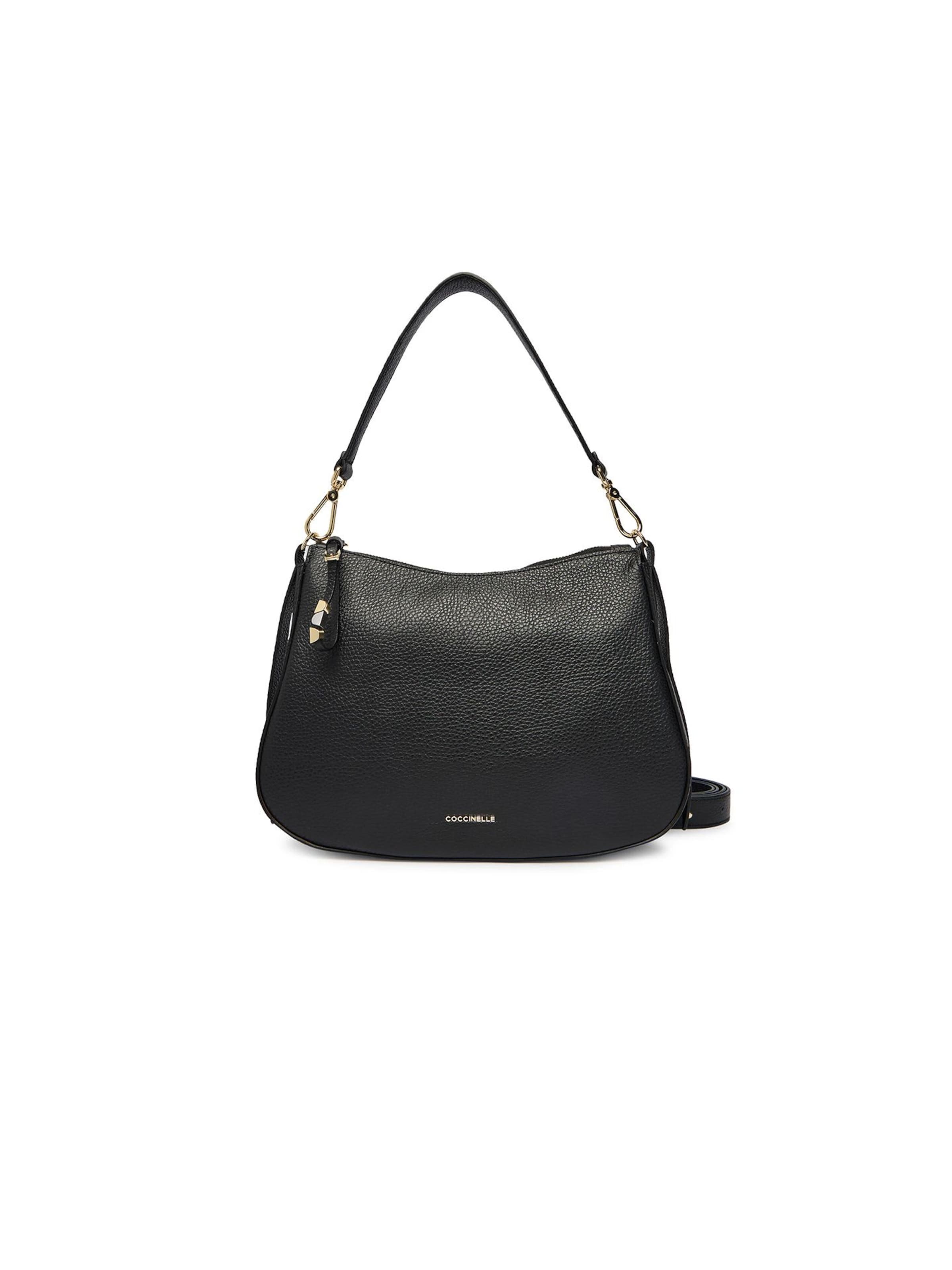 Borsa a mano 'Coccinelle Nory Handbag Grained Leather' di Coccinelle in nero: frontale