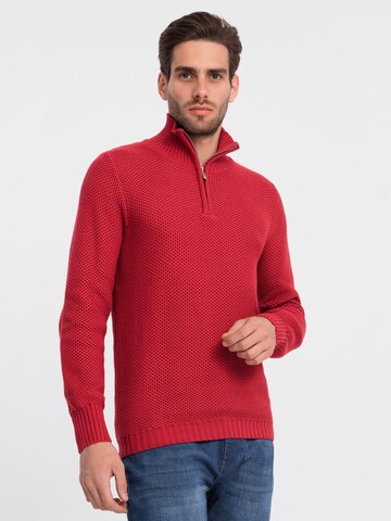 Pull-over 'OM-SWZS-0105' Ombre en rouge