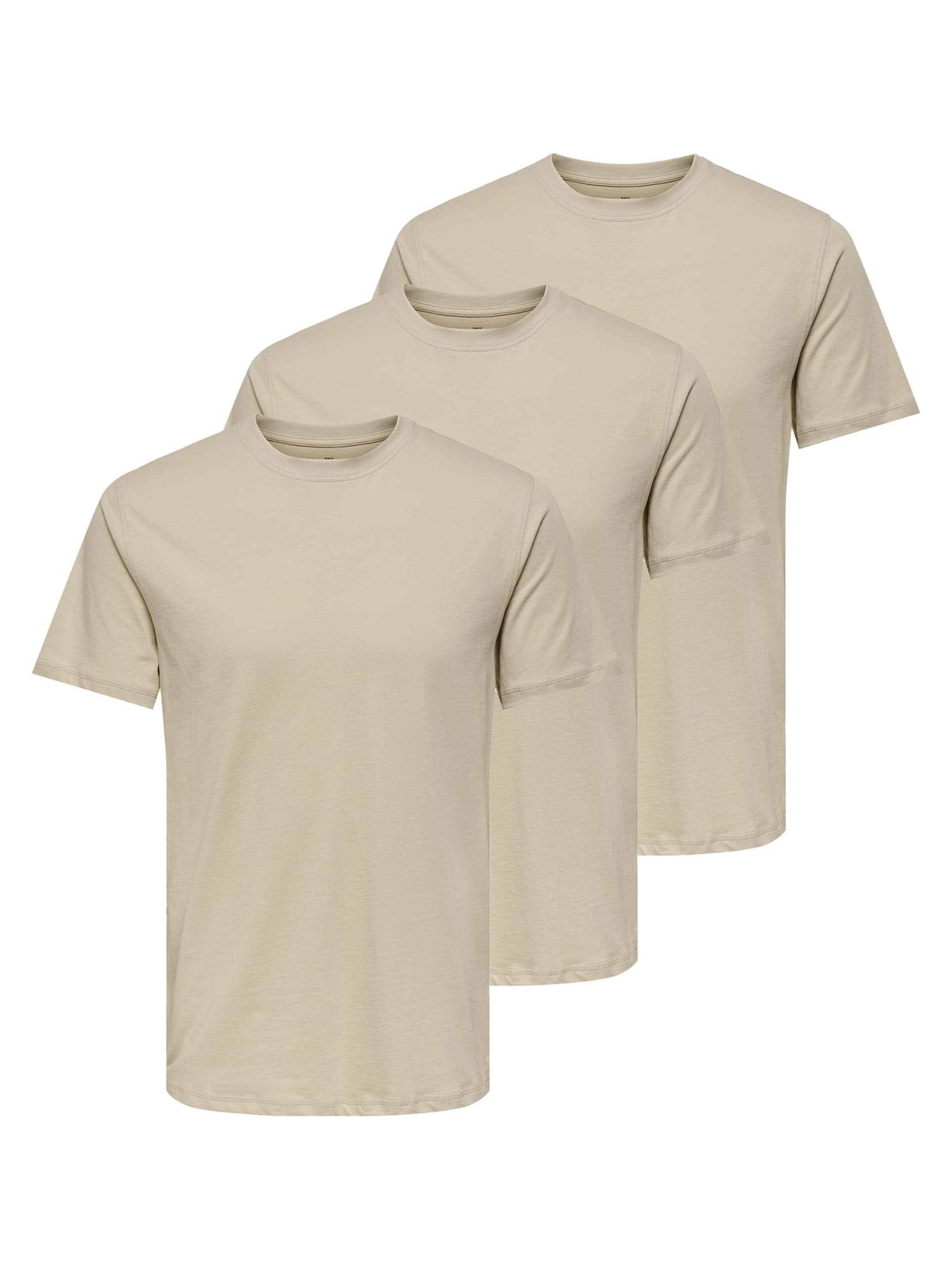 Only & Sons Shirt 'MAX' in Beige: front