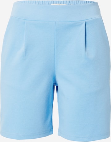 ICHI Pleat-Front Pants 'Kate' in Blue: front