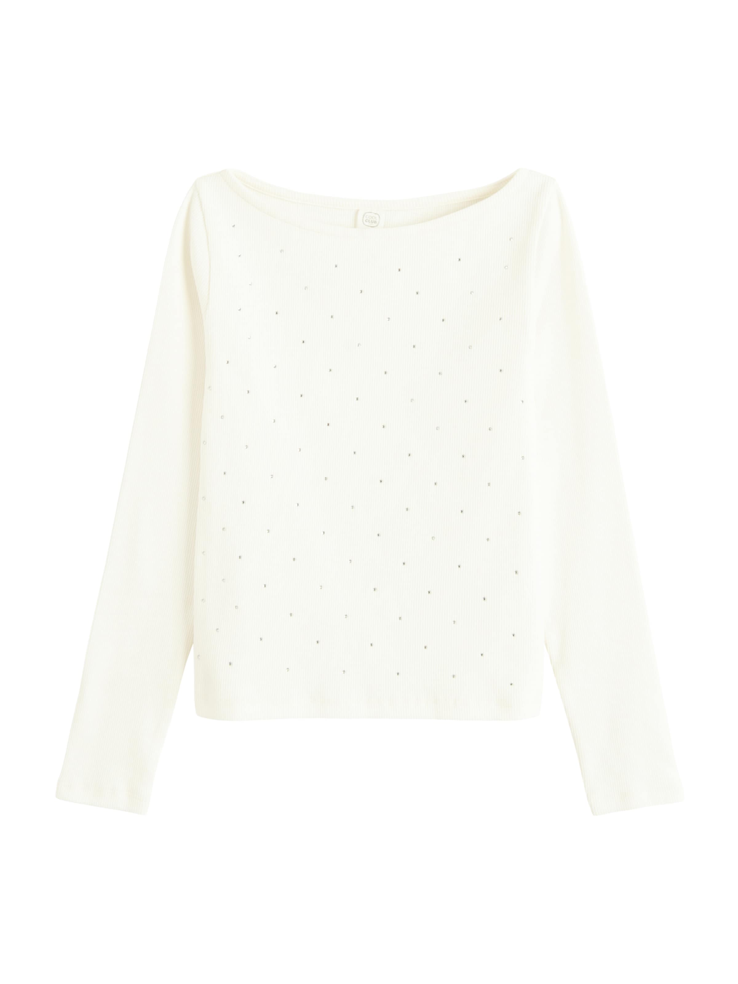 T-Shirt Cool Club en blanc : devant