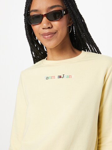 Tommy Jeans - Sweatshirt em amarelo