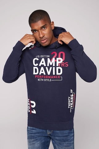 CAMP DAVID Sweatshirt in Blauw: voorkant