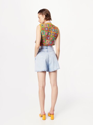 Nasty Gal Wide Leg Shorts in Blau