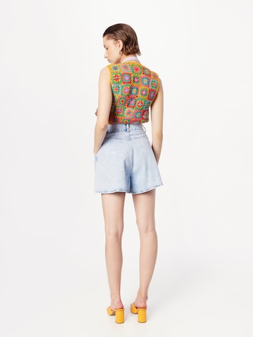 Nasty Gal Wide Leg Shorts in Blau