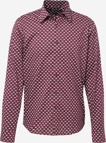 Michael Kors Regular fit Button Up Shirt in Brown: front