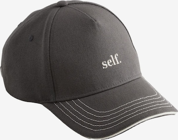 self. Cap in Grau: Vorderseite
