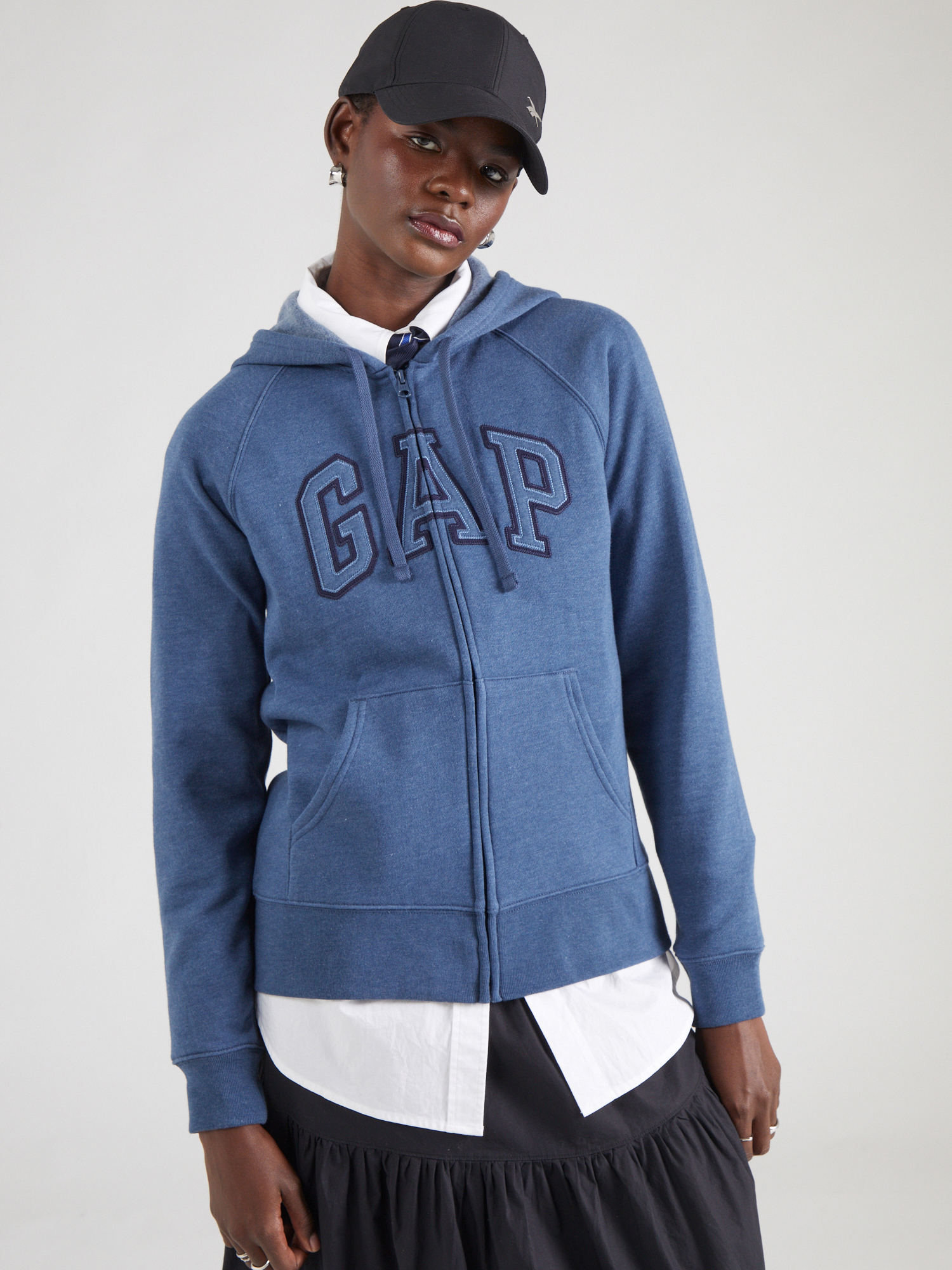 GAP Sweatjacke 'HERITAGE' in Blau: Vorderseite
