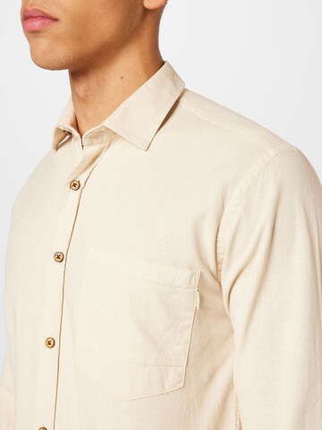 Gabbiano Regular fit Button Up Shirt in Beige