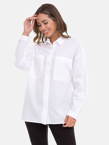 CIPO & BAXX Blouse 'WH125' in Wit