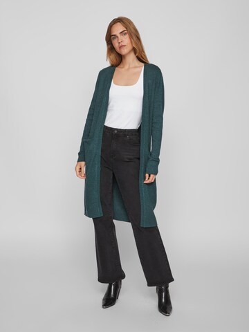 VILA Knitted Coat 'Ril' in Green: front