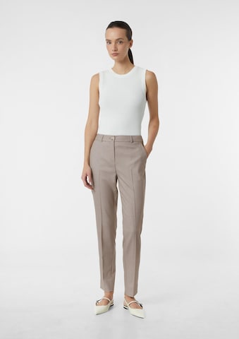 COMMA Slimfit Pantalon in Beige
