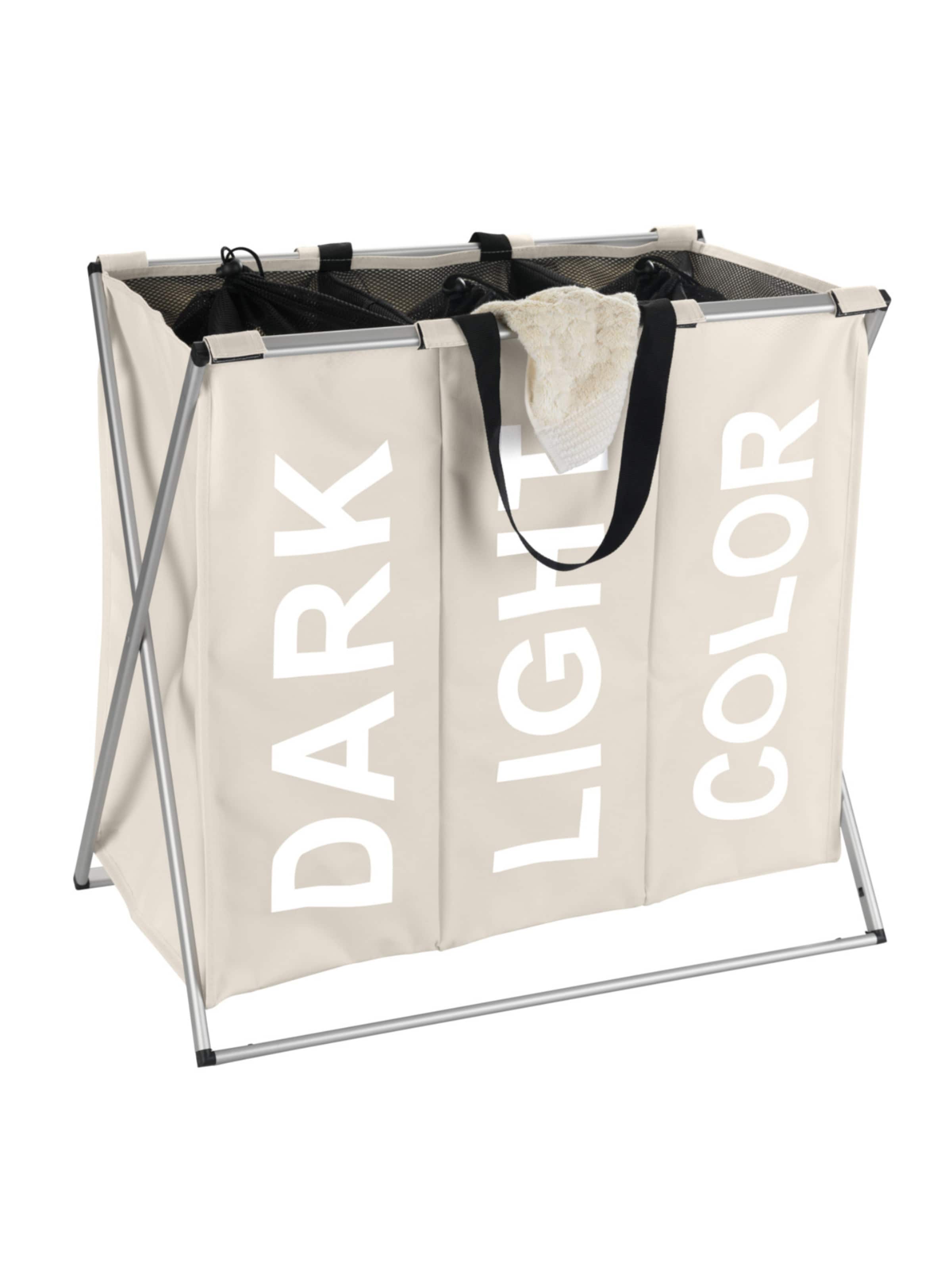 Wenko Wäschebehälter 'Trio' in Beige: Vorderseite