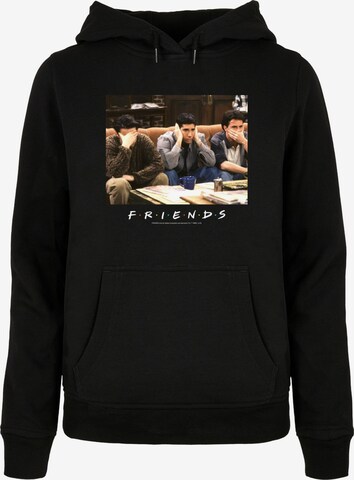 ABSOLUTE CULT Sweatshirt 'Friends - Three Wise Guys' in Zwart: voorkant