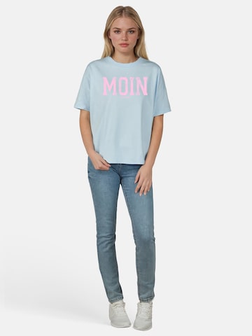 salzhaut Shirt 'LEEV-MOIN' in Blauw