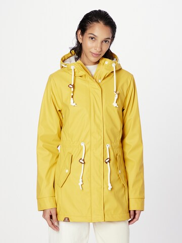 Ragwear Between-seasons parka 'MONADIS RAINY' in Yellow: front