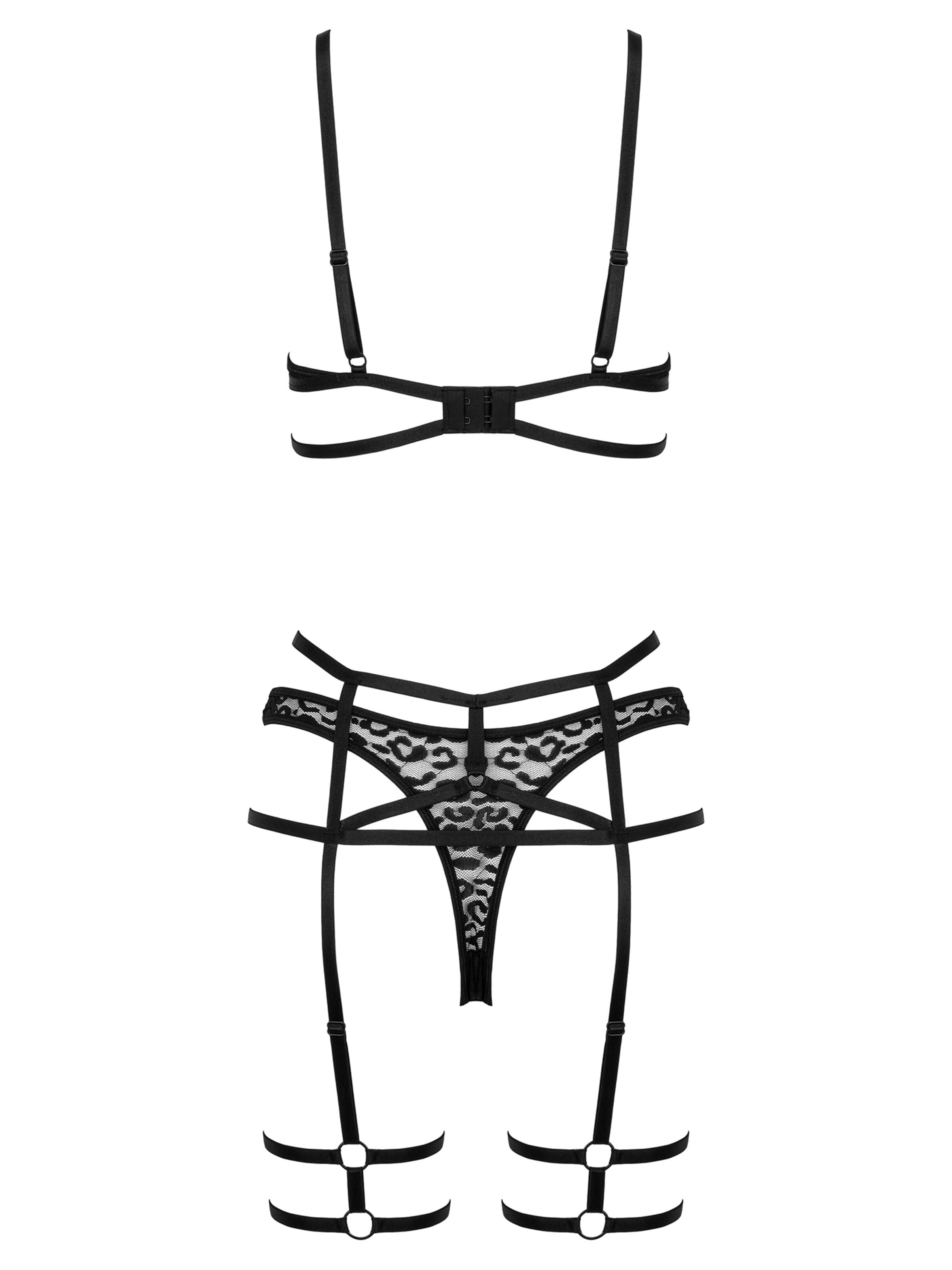 KOTEK Balconette Wäsche-Sets 'THP106'‌‌‌‌‌ in Schwarz