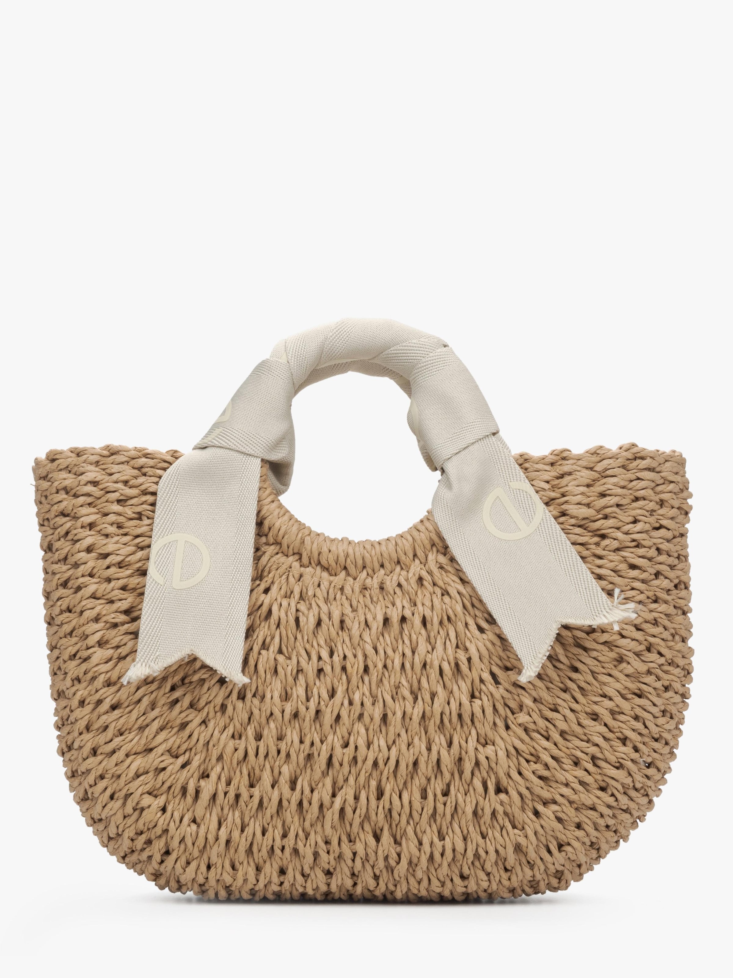 Estro Handbag '18207' in Beige: front