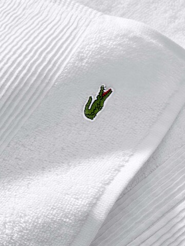 LACOSTE Handtuch 'LLECROCO'‌‌‌‌‌ in Weiß