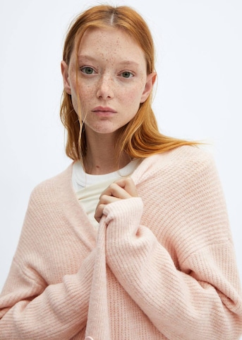 MANGO Strickjacke 'Canet' in Pink