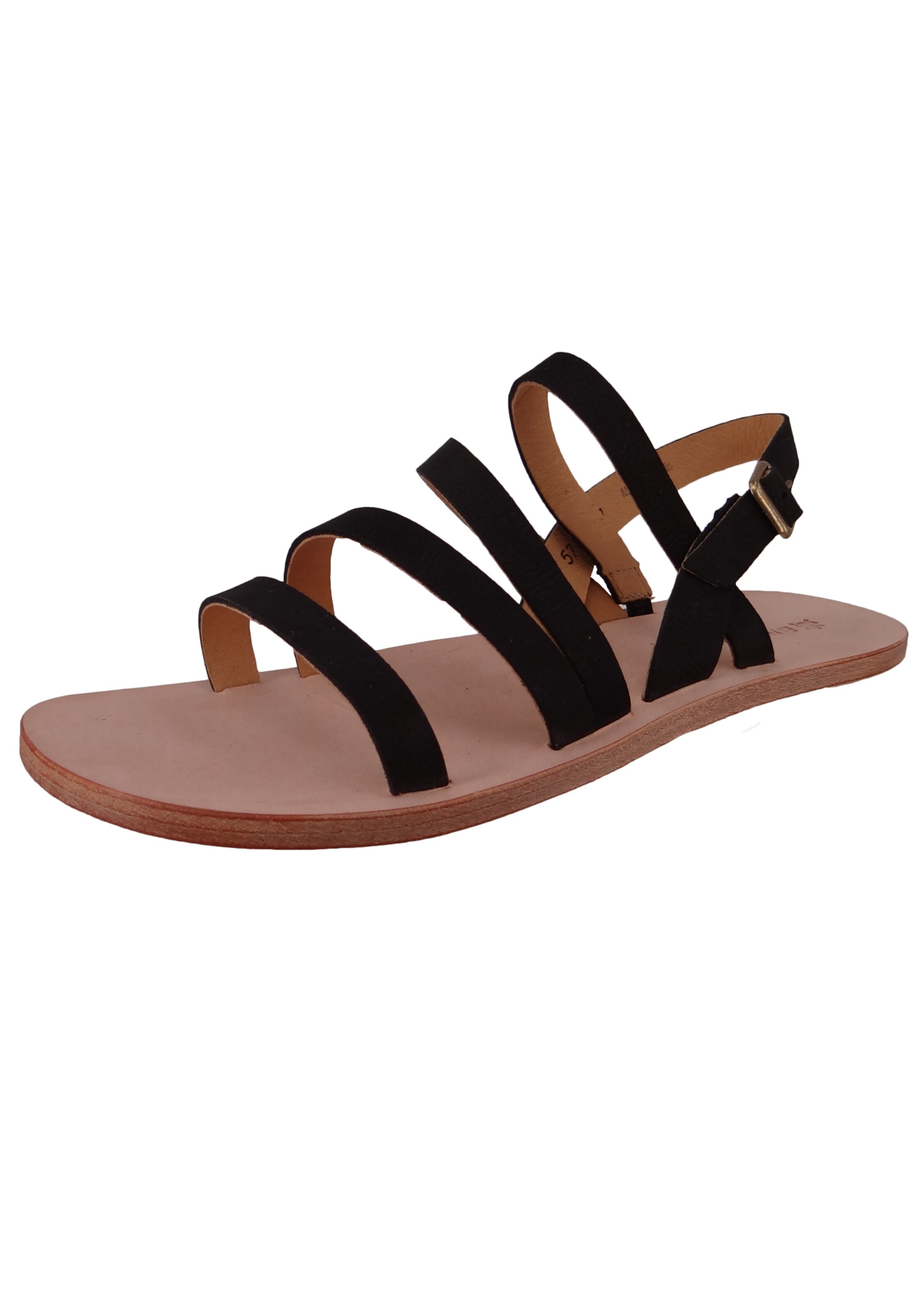 EL NATURALISTA - Sandália 'Coratina' em preto: frente