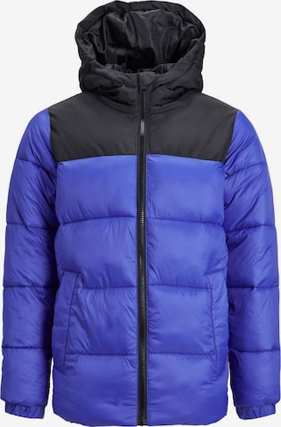 Jack & Jones Junior Winterjas 'Toby' in Blauw: voorkant