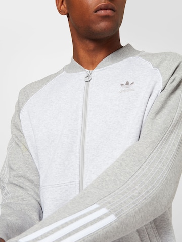 ADIDAS ORIGINALS Zip-Up Hoodie in Grey