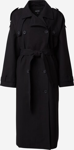 MEOTINE Between-Seasons Coat 'BOBBY' in Black: front